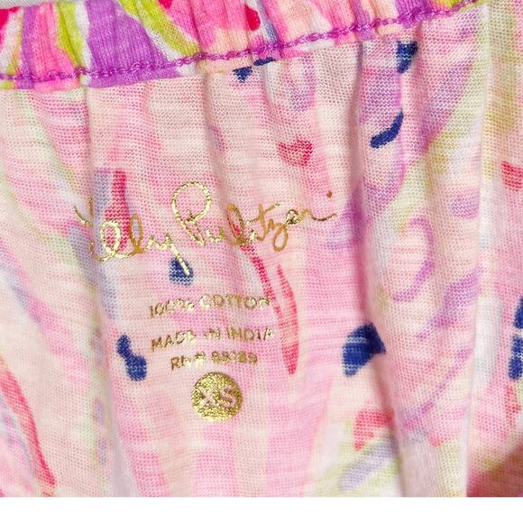 Lilly Pulitzer XSmall Pink Purple Enna Off The Shoulder Top Amethyst Sunseekers - Picture 8 of 11